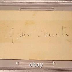 Agatha Christie Signed PSA DNA Auto Autograph Writer Cut COA Read Faded