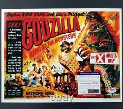 Akira Takarada signed Godzilla King of Monsters 11x14 Photo Auto PSA/DNA COA
