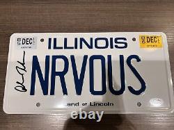 Alan Ruck Signed NRVOUS License Plate PSA / DNA COA Ferris Bueller Autograph