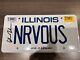 Alan Ruck Signed Nrvous License Plate Psa / Dna Coa Ferris Bueller Autograph