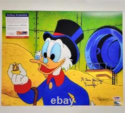 Alan Young voice of Scrooge McDuck signed DuckTales 11x14 photo #1 PSA/DNA COA