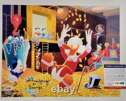 Alan Young voice of Scrooge McDuck signed DuckTales 11x14 photo #2 PSA/DNA COA