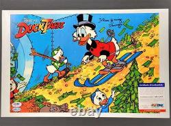 Alan Young voice of Scrooge McDuck signed DuckTales 11x17 photo #2 PSA/DNA COA