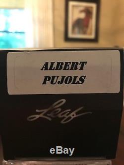 Albert Pujols Autographed Rawlings Major League Baseball Leaf Coa &psa/dna Holo