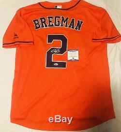 Alex Bregman Signed Houston Astros Jersey World Series Champs Auto+psa/dna Coa