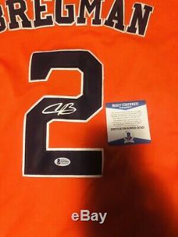 Alex Bregman Signed Houston Astros Jersey World Series Champs Auto+psa/dna Coa