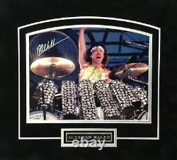 Alex Van Halen Drummer Signed Custom Framed Photograph PSA/DNA COA