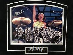 Alex Van Halen Drummer Signed Custom Framed Photograph PSA/DNA COA