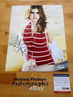 Alexandra Daddario Signed 11x14 Photo Psa Dna Coa Autograph