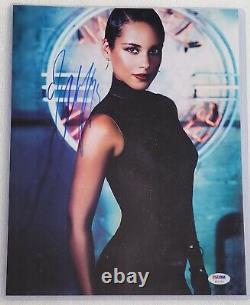 Alicia Keys Signed Psa/dna Coa 8x10 Photo Actress Music Singer Autographed Psa