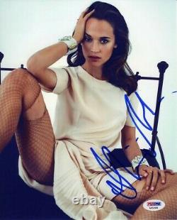 Alicia Vikander Autographed Signed 8x10 Photo Certified Authentic PSA/DNA COA