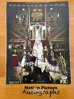 American Horror Story Hotel Cast 14 Signed 11x14 Photo Psa Dna Coa