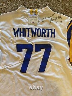 Andrew Whitworth Autographed/Signed Los Angeles Rams Nfl Jersey Psa/Dna Coa