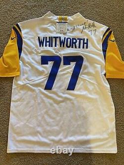 Andrew Whitworth Autographed/Signed Los Angeles Rams Nfl Jersey Psa/Dna Coa