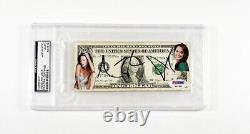 Angelina Jolie Autographed Signed Dollar Bill Certified Authentic PSA/DNA COA