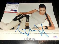 Angelina Jolie Signed 8x10 Photo PSA/DNA COA Sexy Auto Tomb Raider Lara Croft