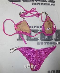 Angelina Love 2x Signed TNA Knockout Photo Shoot Bikini PSA/DNA COA Ring Worn