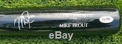 Angels Mike Trout Signed Game Model All Star Baseball Bat Psa/dna Coa