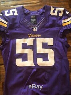 Anthony Barr Minnesota Vikings Game Used Worn Jersey With NFL Auction PSA/DNA COA