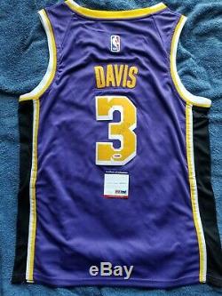 Anthony Davis Signed Los Angeles Lakers Jersey with PSA/DNA COA NBA Autographed