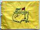 Arnold Palmer Signed Masters Golf Flag 2017 Augusta National Psa Dna Coa Pga