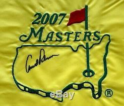 Arnold Palmer signed Masters golf flag 2017 augusta national psa dna coa pga