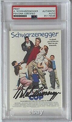 Arnold Schwarzenegger SIGNED Kindergarten Cop Print Photo PSA DNA COA AUTOGRAPH