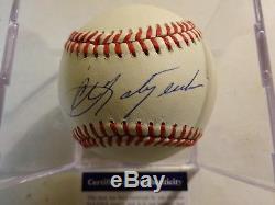 Autographed CARL YASTRZEMSKI Signed Rawlings Baseball RED SOX PSA DNA COA & Case