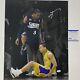 Autographed/signed Allen Iverson Spotlight Step-over 16x20 Photo Psa/dna Coa