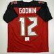 Autographed/signed Chris Godwin Tampa Bay Red Football Jersey Psa/dna Coa Auto