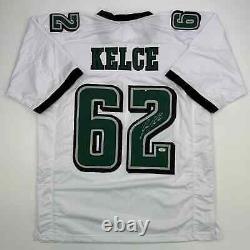 Autographed/Signed Jason Kelce Philadelphia White Football Jersey PSA/DNA COA