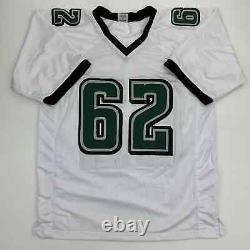 Autographed/Signed Jason Kelce Philadelphia White Football Jersey PSA/DNA COA