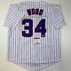 Autographed/signed Kerry Wood Chicago Pinstripe Baseball Jersey Psa/dna Coa
