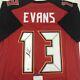 Autographed/signed Mike Evans Tampa Bay Red Football Jersey Psa/dna Coa Auto