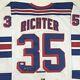 Autographed/signed Mike Richter New York White Hockey Jersey Psa/dna Coa Auto
