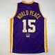 Autographed/signed Metta World Peace Los Angeles La Purple Jersey Psa/dna Coa