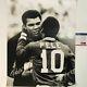 Autographed/signed Pele Brazil Soccer 16x20 Photo With Muhammad Ali Psa/dna Coa