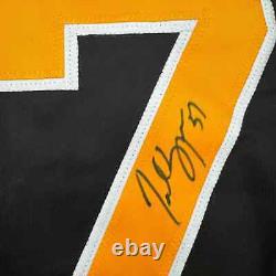 Autographed/Signed Patrice Bergeron Boston Black Hockey Jersey PSA/DNA COA