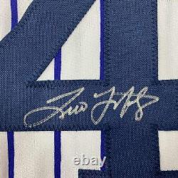 Autographed/Signed Tino Martinez New York Pinstripe Baseball Jersey PSA/DNA COA