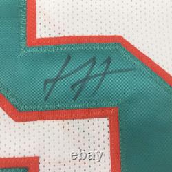 Autographed/Signed Xavien Howard Miami White Football Jersey PSA/DNA COA