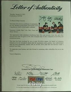 Autographed Signed by All 4 The MONKEES PETER DAVY MICKY MICHAEL PSA/DNA COA