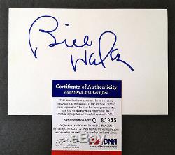 BILL WALSH Signed RARE 4x6 Big Bold BEST Auto 49ers HOF PSA/DNA COA Autograph