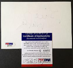 BILL WALSH Signed RARE 4x6 Big Bold BEST Auto 49ers HOF PSA/DNA COA Autograph