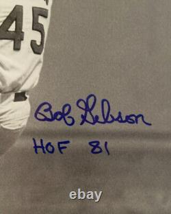 BOB GIBSON SIGNED Hall Of Fame 81 CARDINALS PSA DNA COA MLB Pitching Photo 11x14