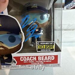 BRENDAN HUNT Signed COACH BEARD Funko Pop TED LASSO 1358 with PSA DNA COA