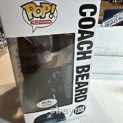 BRENDAN HUNT Signed COACH BEARD Funko Pop TED LASSO 1358 with PSA DNA COA