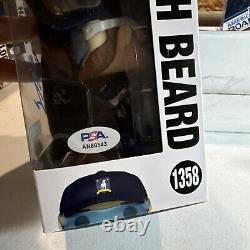 BRENDAN HUNT Signed COACH BEARD Funko Pop TED LASSO 1358 with PSA DNA COA