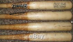 BRYCE HARPER Game Used GU Bat Nationals PSA DNA LOA Graded 9.5 MLB Player COA