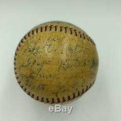 Babe Ruth & Tris Speaker 1926 Yankees Indians Team Signed Baseball PSA DNA COA