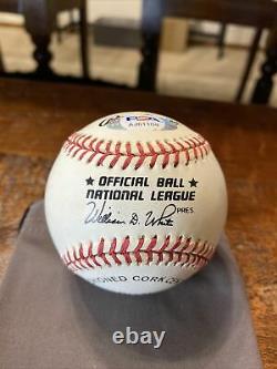 Barry Bonds Signed National League Baseball Psa Dna Coa Giants Autographed